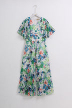 Green Floral Jumpsuit (Free size)