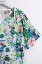 Green Floral Jumpsuit (Free size)