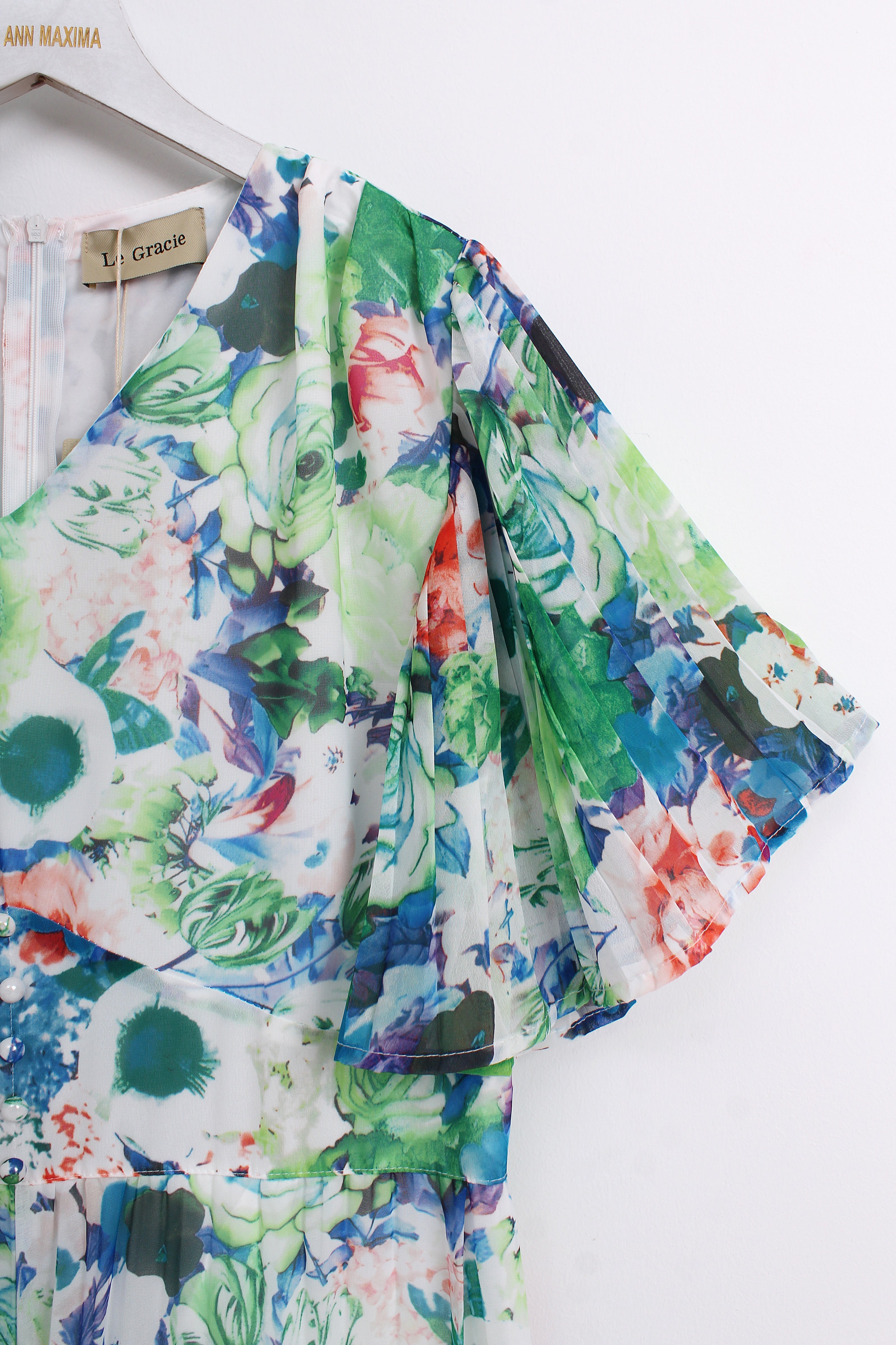 Green Floral Jumpsuit (Free size)