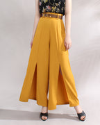 Front Slit Wide Leg Pants