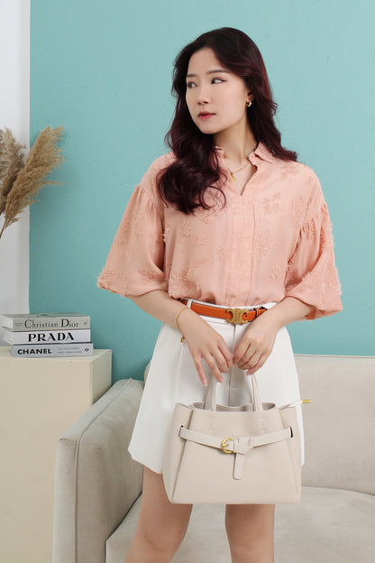 Feather Textured Blouse