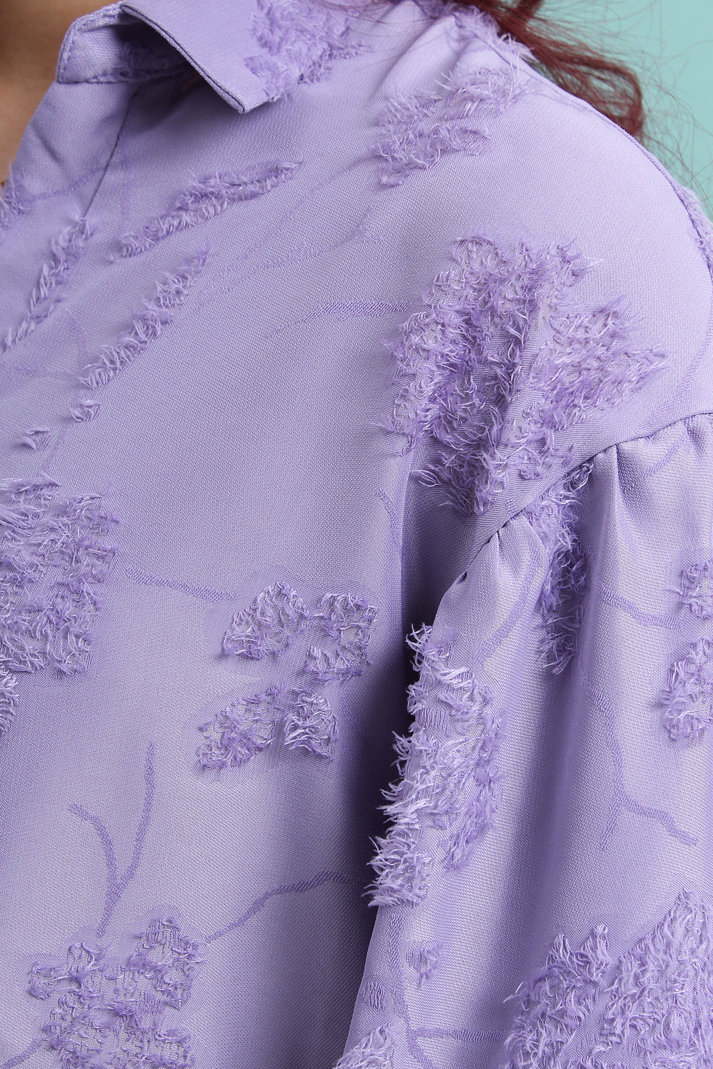 Feather Textured Blouse