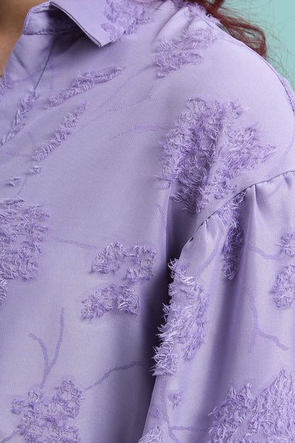 Feather Textured Blouse