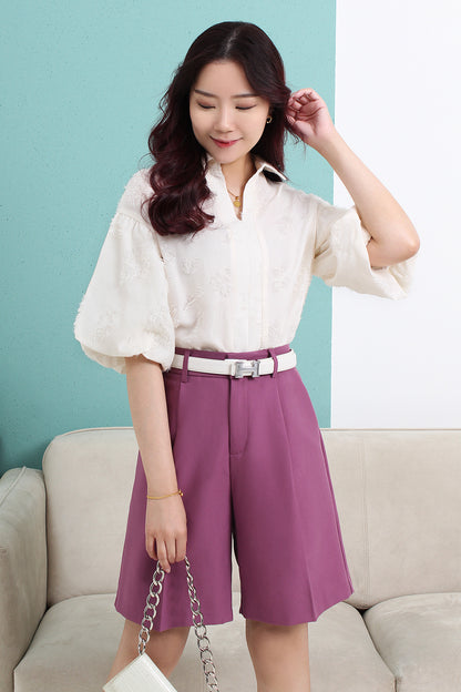 Feather Textured Blouse