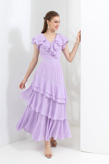 Elowen Tiered Ruffle Maxi Dress