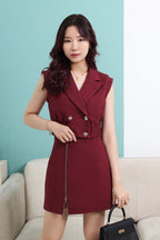 Collared Crop Vest