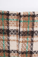 Tweed Checkered Mini Skirt (M size)