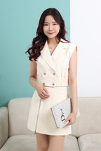 Collared Crop Vest