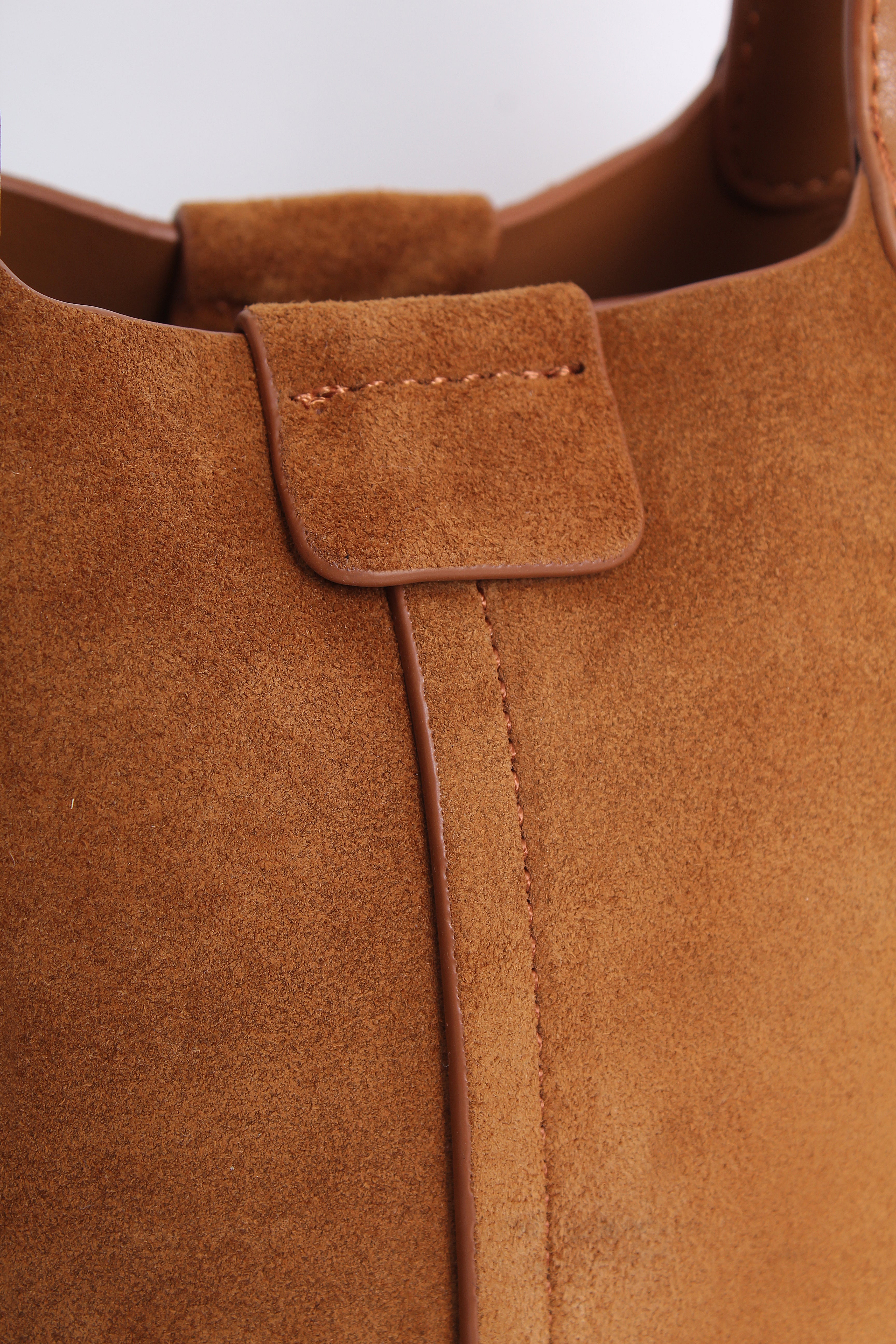 Suede Bucket Bag