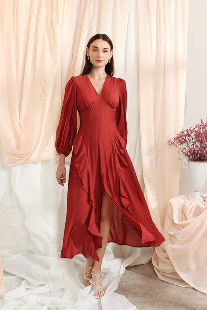Aleia Dress with Ruffles