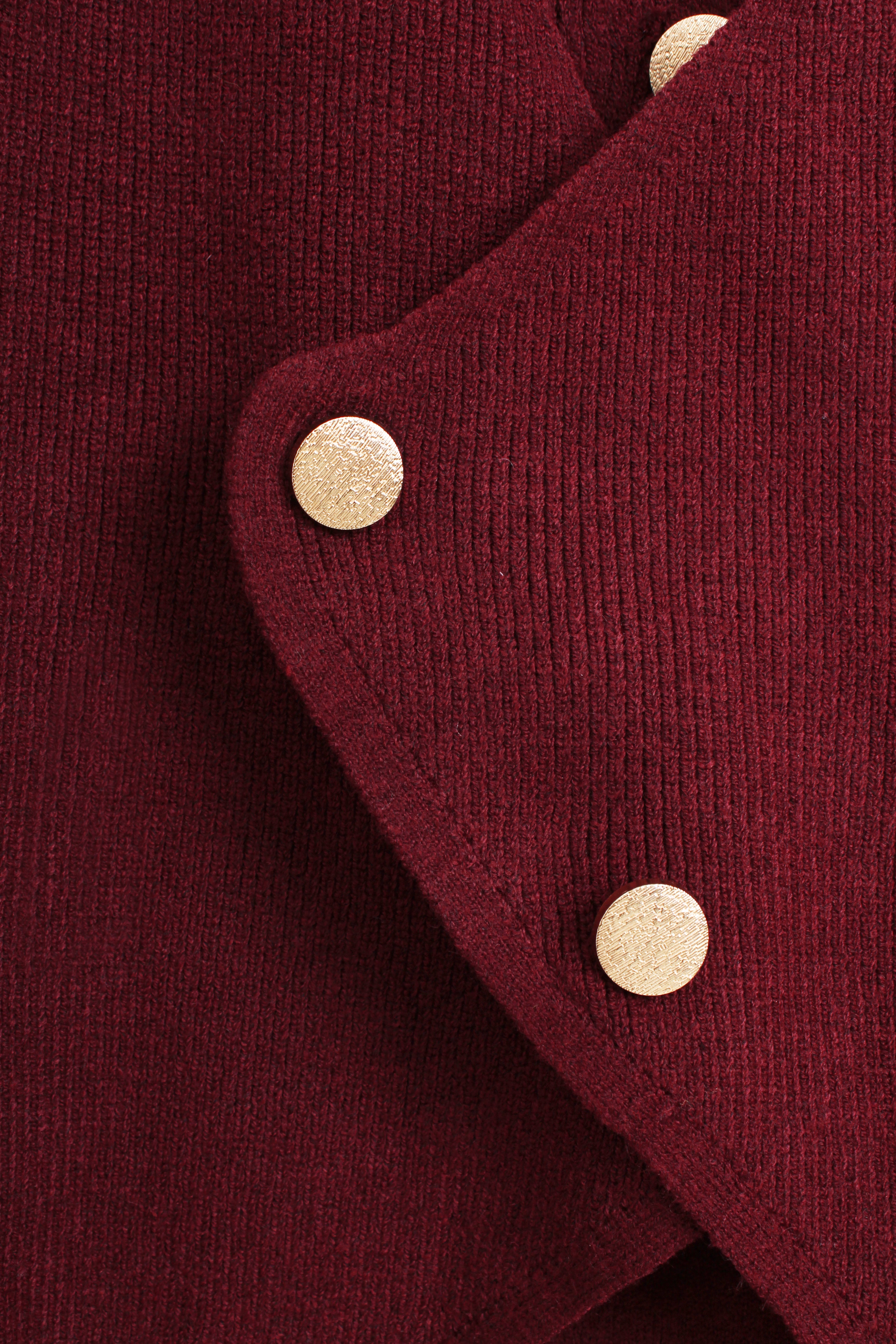 Knit Dress in Maroon