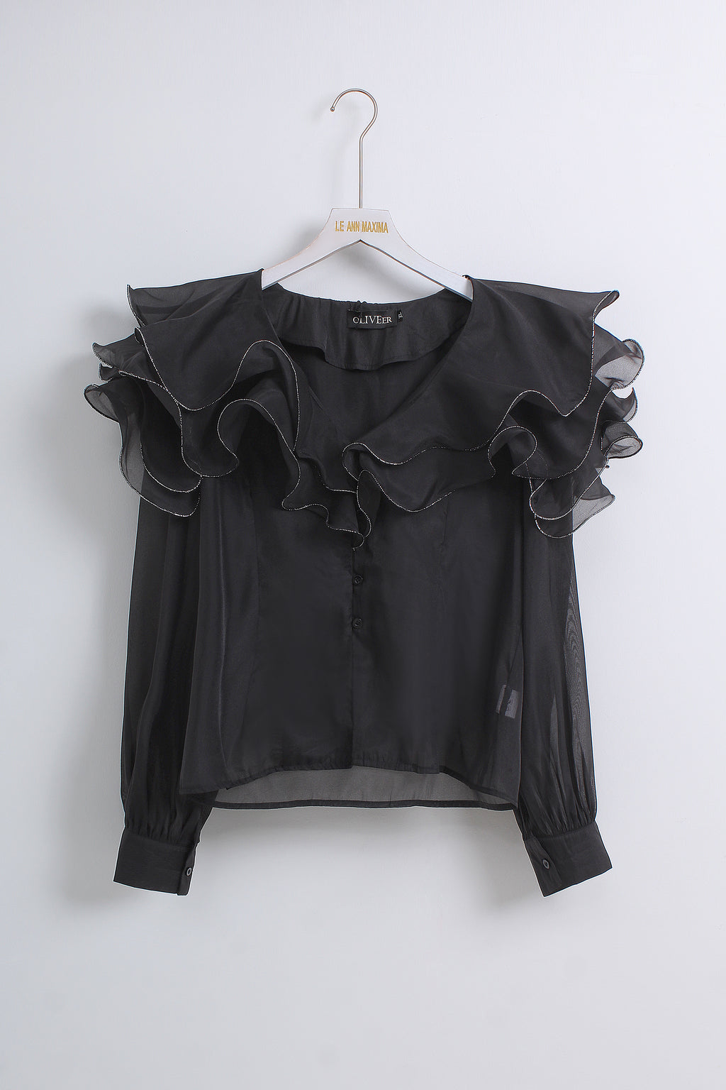 Sheer Blouse in Black