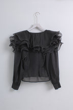 Sheer Blouse in Black