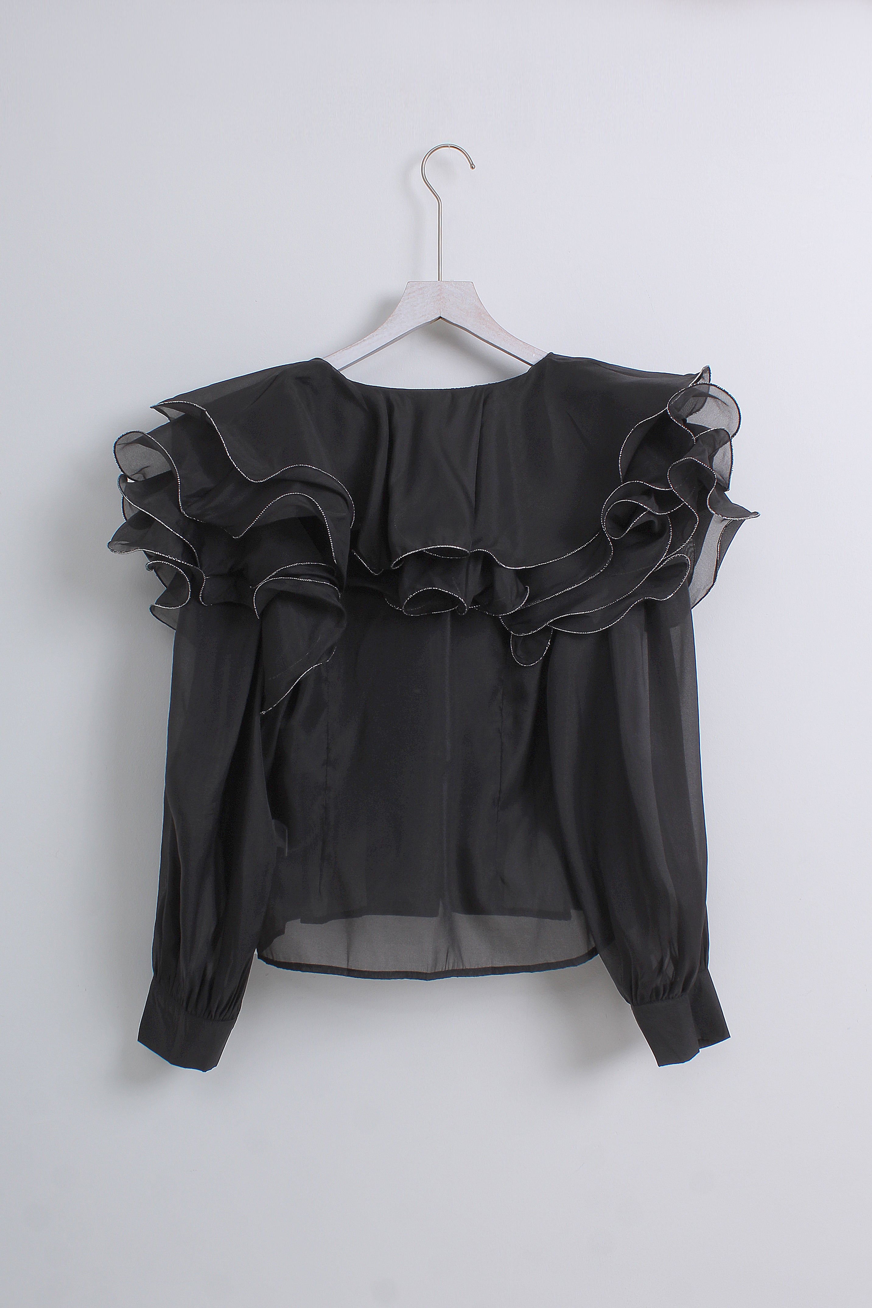 Sheer Blouse in Black