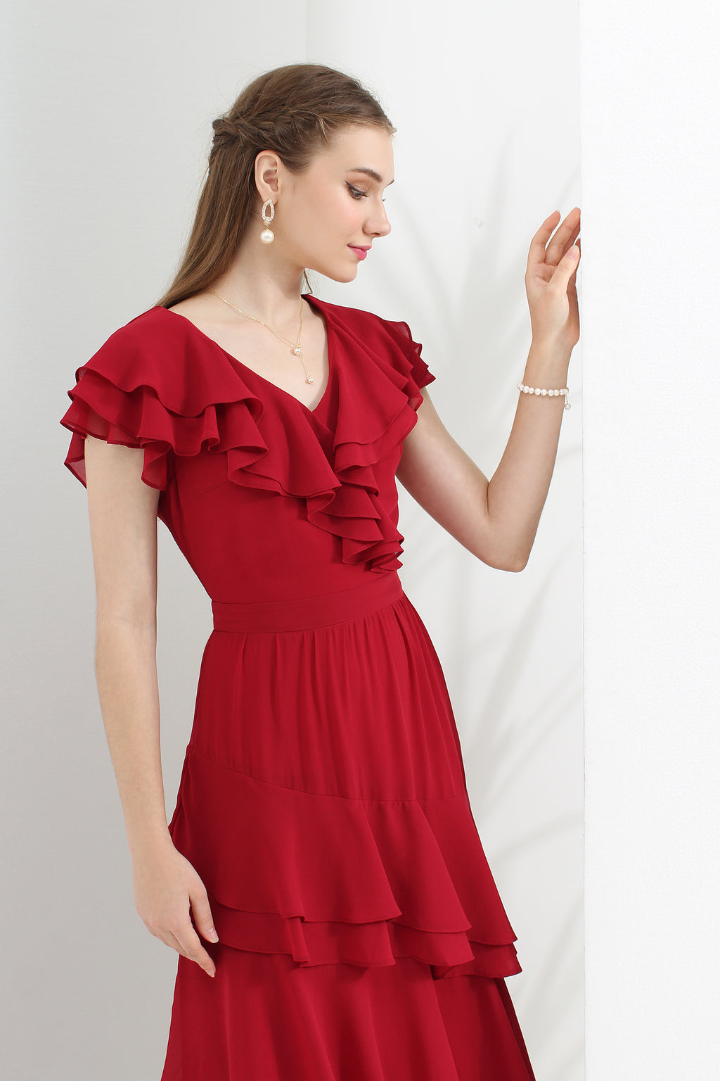 Lady Blair Ruffle Maxi Dress