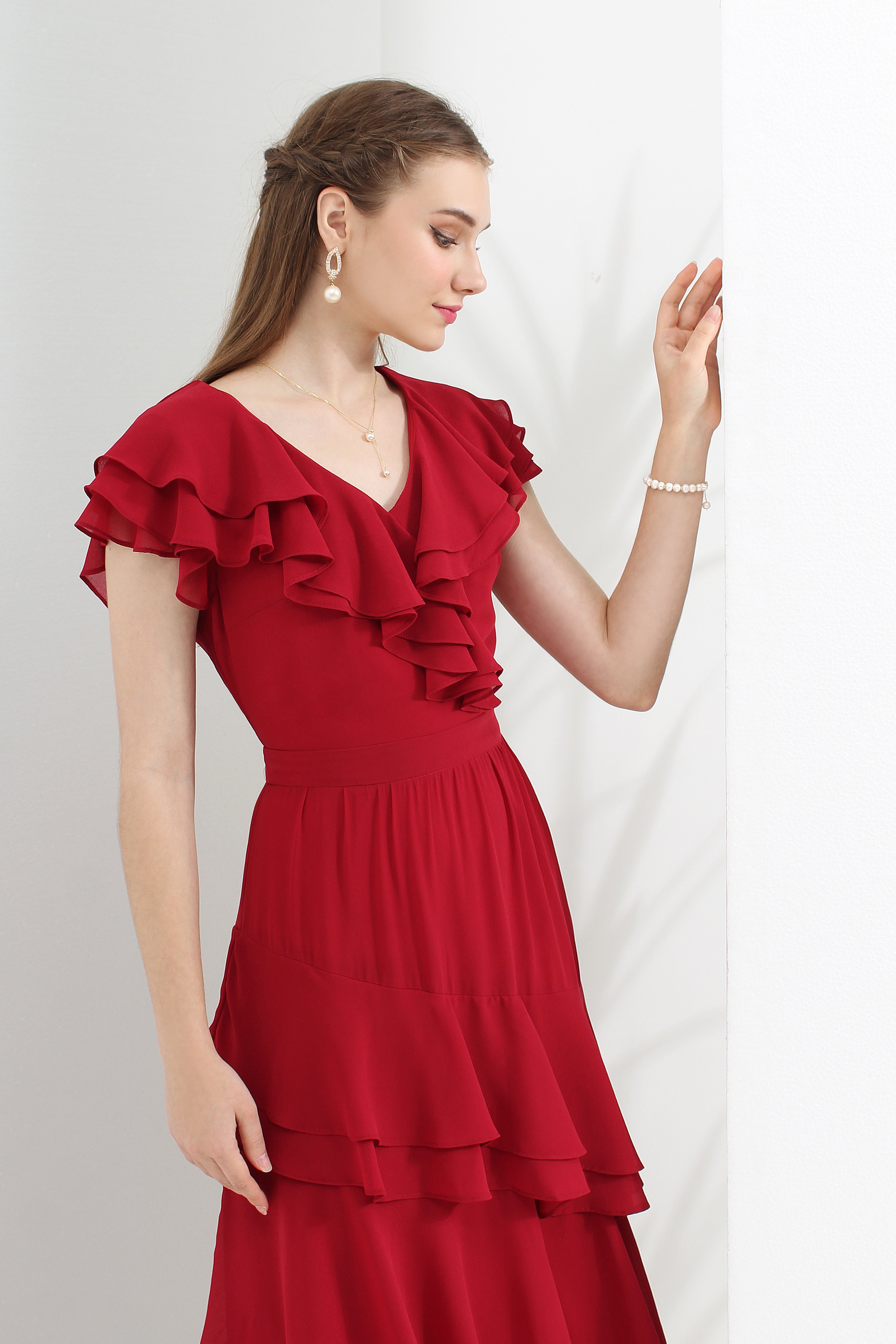 Lady Blair Ruffle Maxi Dress