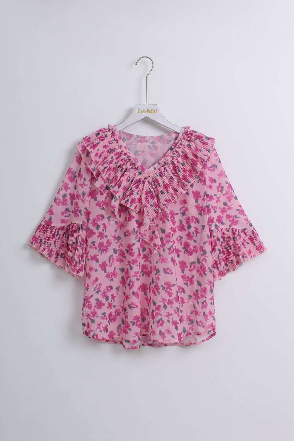 Pink Floral Blouse