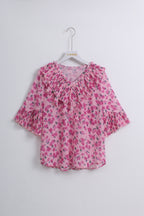 Pink Floral Blouse