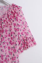 Pink Floral Blouse