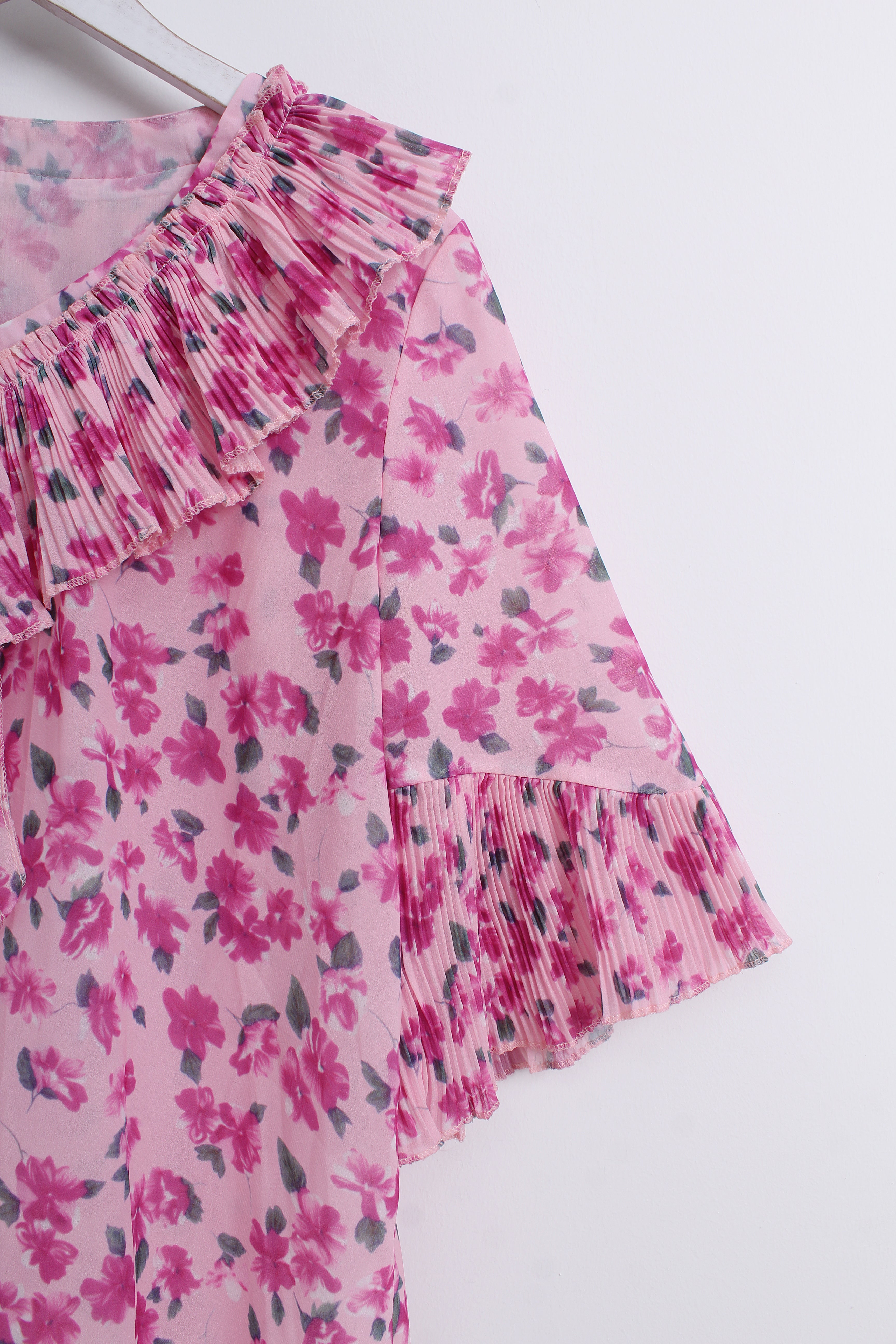 Pink Floral Blouse