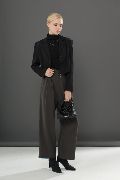 Cyan Suite Fabric Long Pants