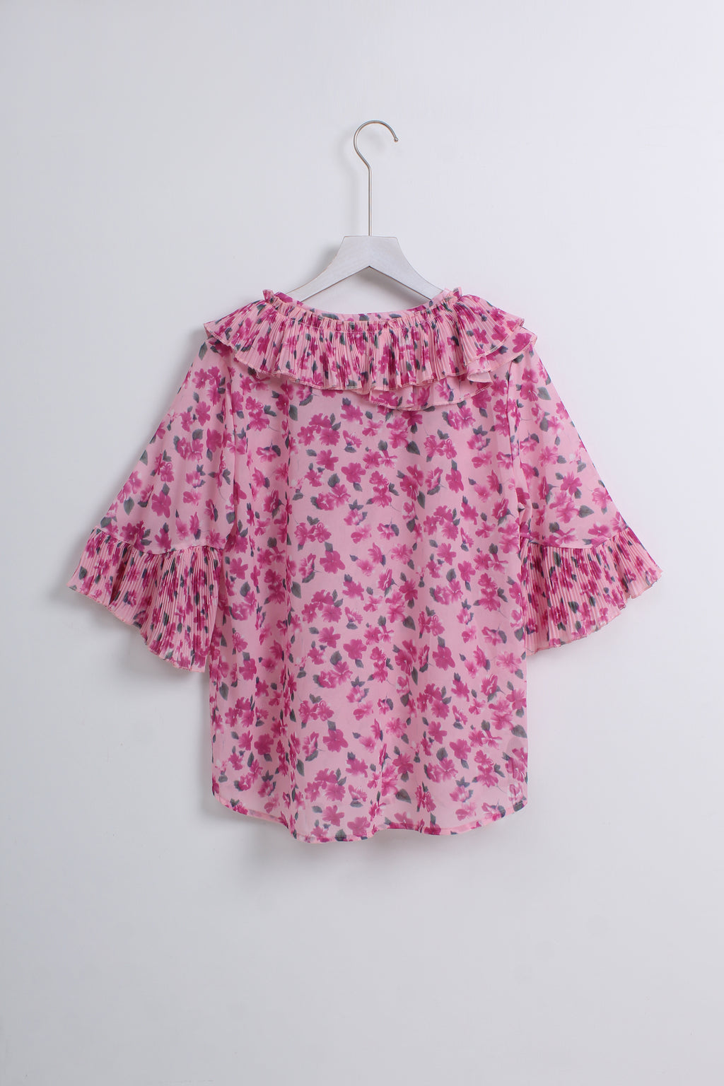 Pink Floral Blouse