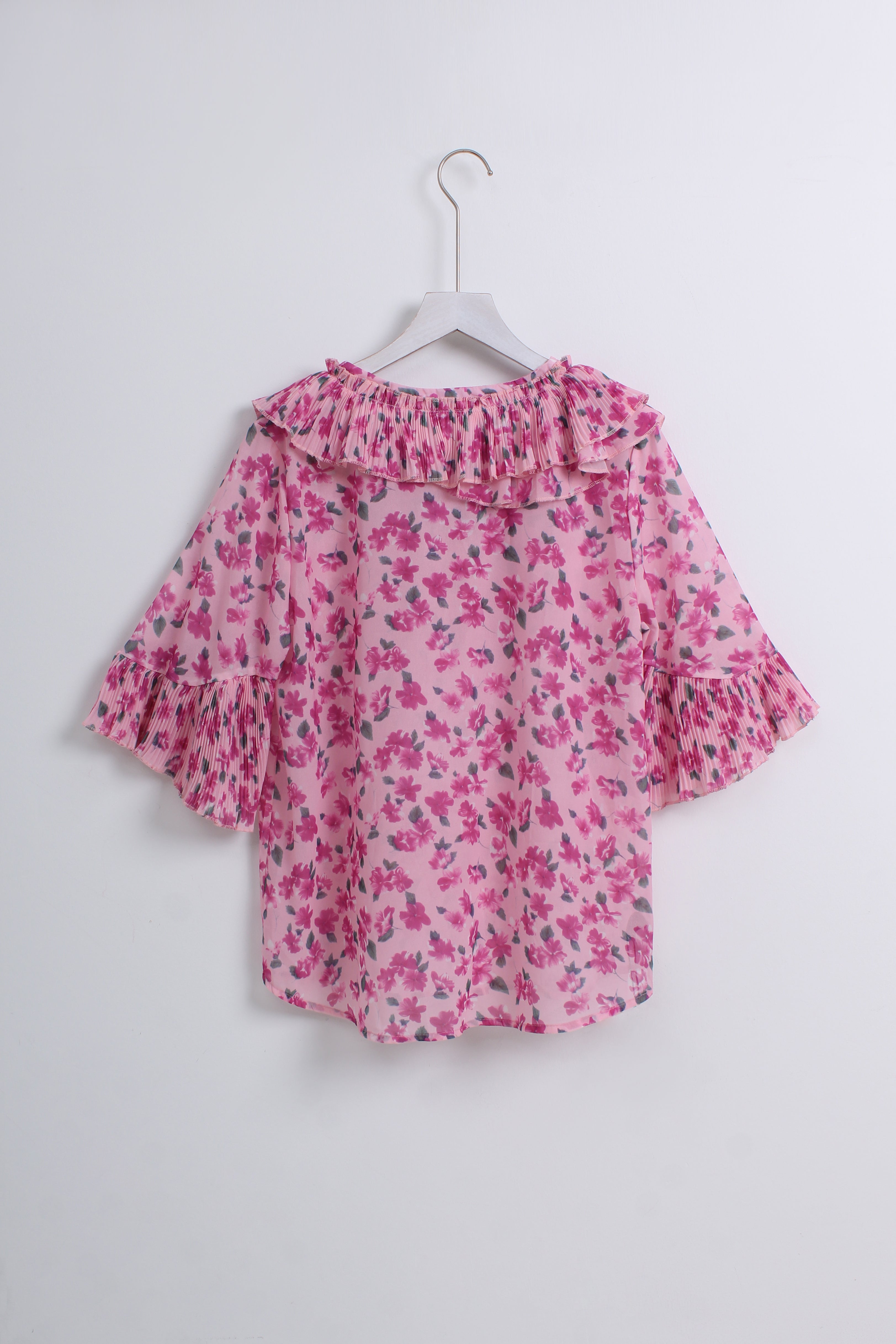 Pink Floral Blouse