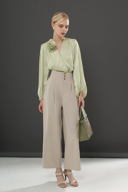 Cyan Suite Fabric Long Pants