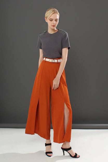 Gwyneth Casual Plain Short Sleeve Knit Top