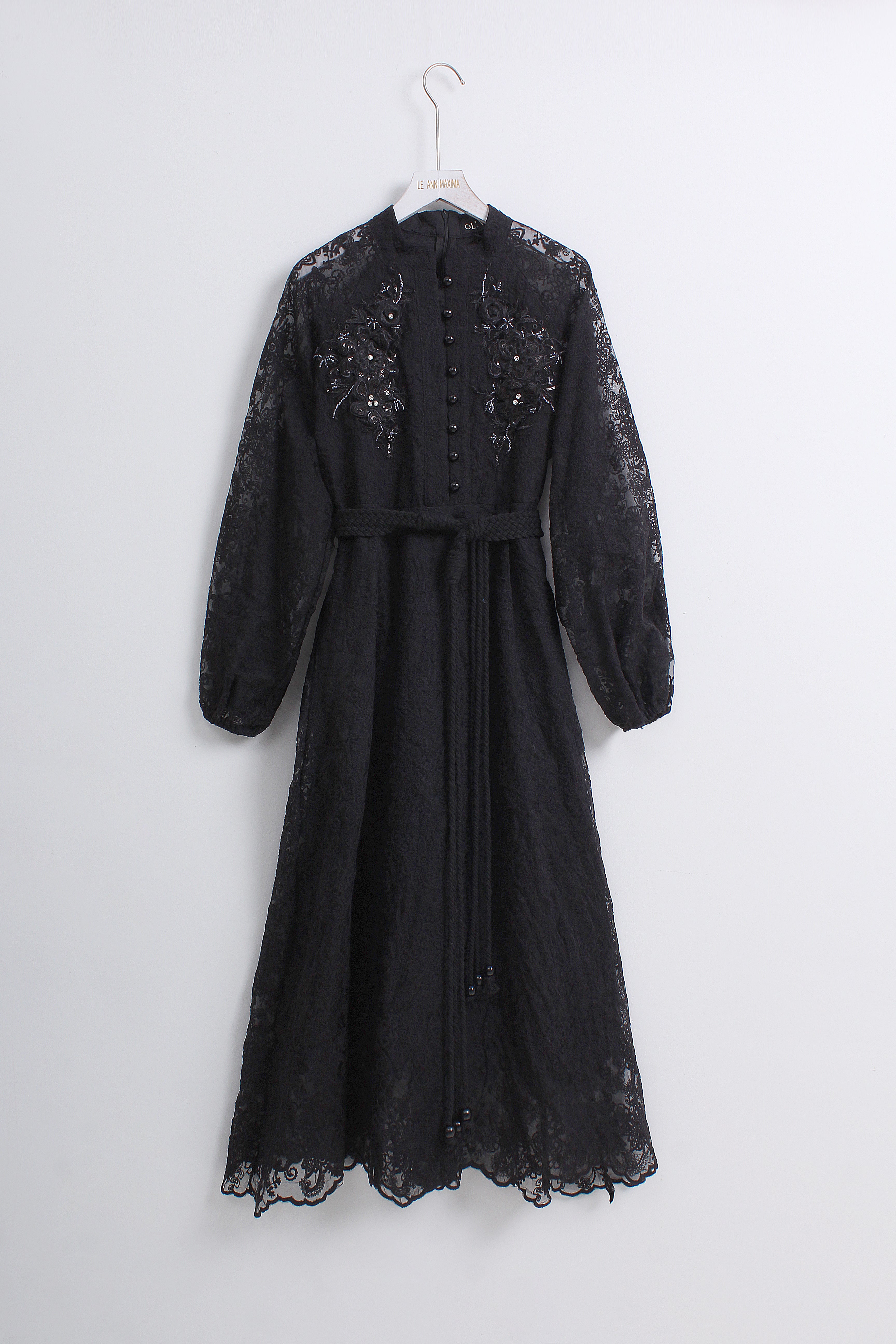 Lace Dress in Black (L size)
