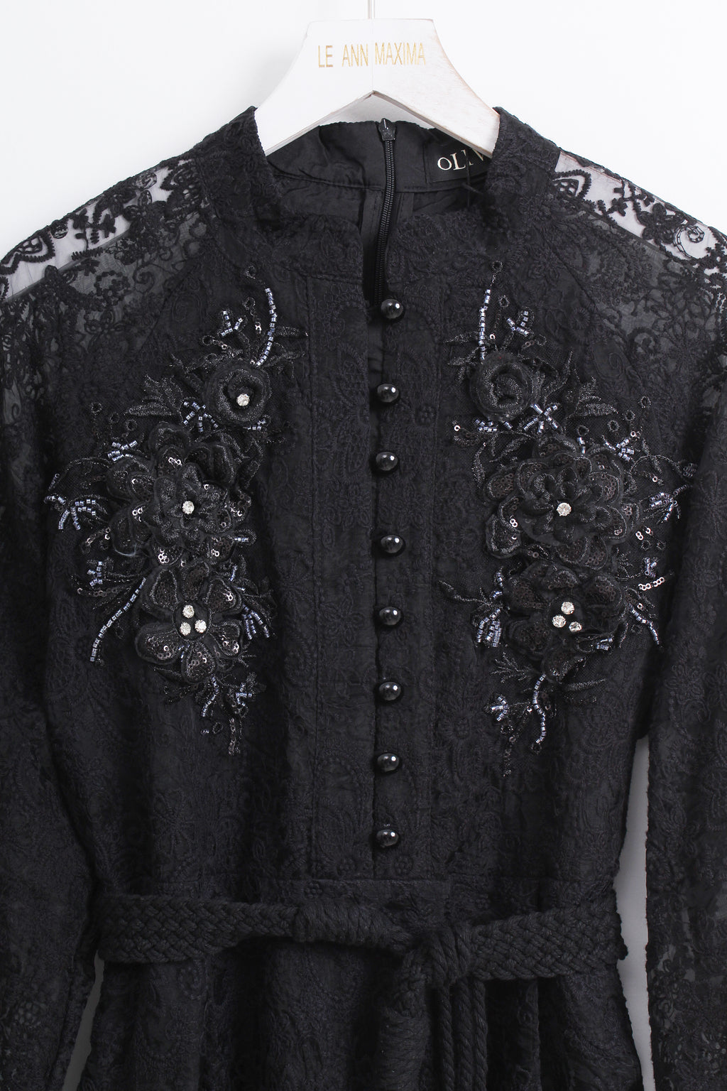 Lace Dress in Black (L size)