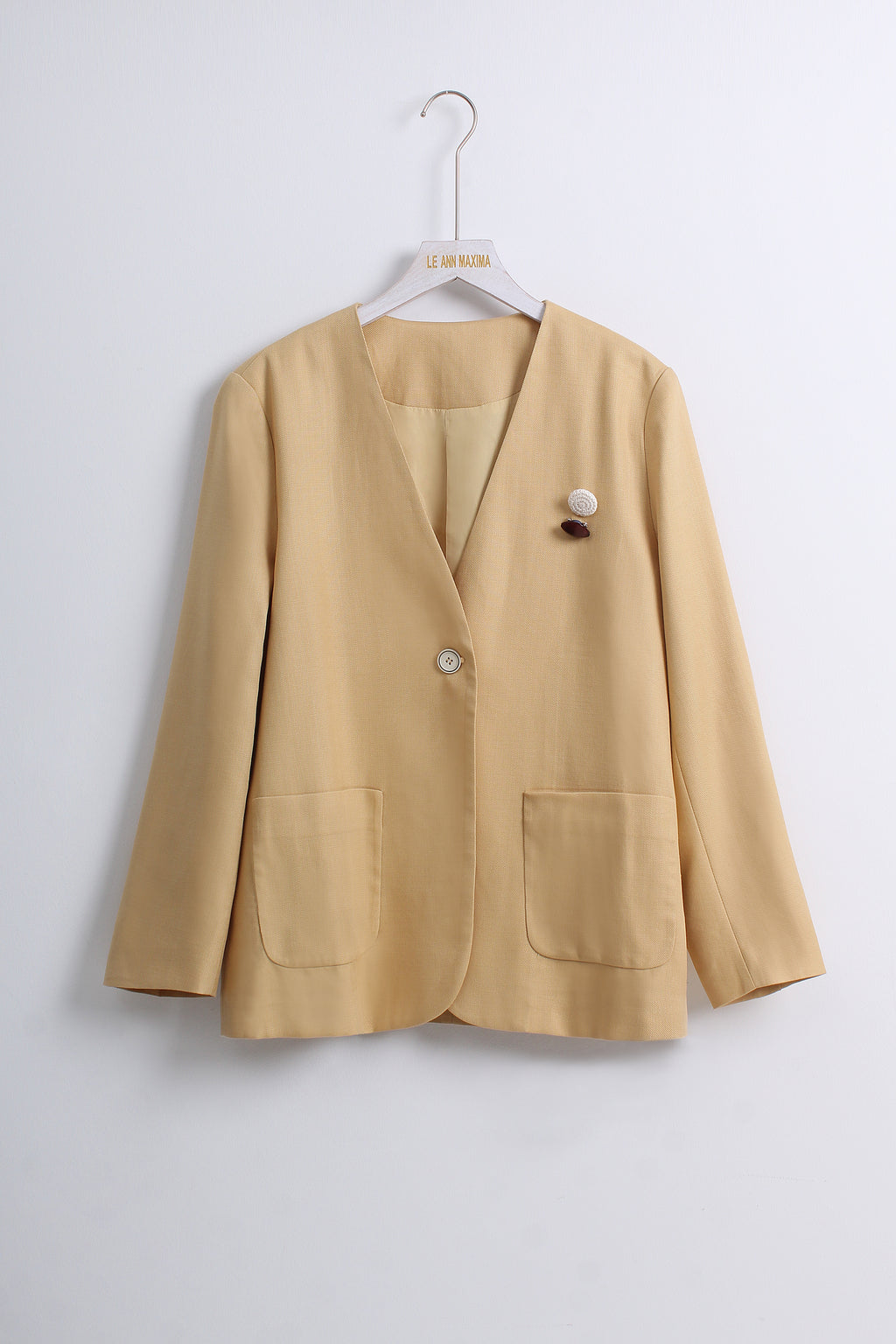 2 in 1 Blazer & Dress Set in Yellow (L size)