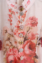 Dreamscape Floral Dress with Belt (L size)