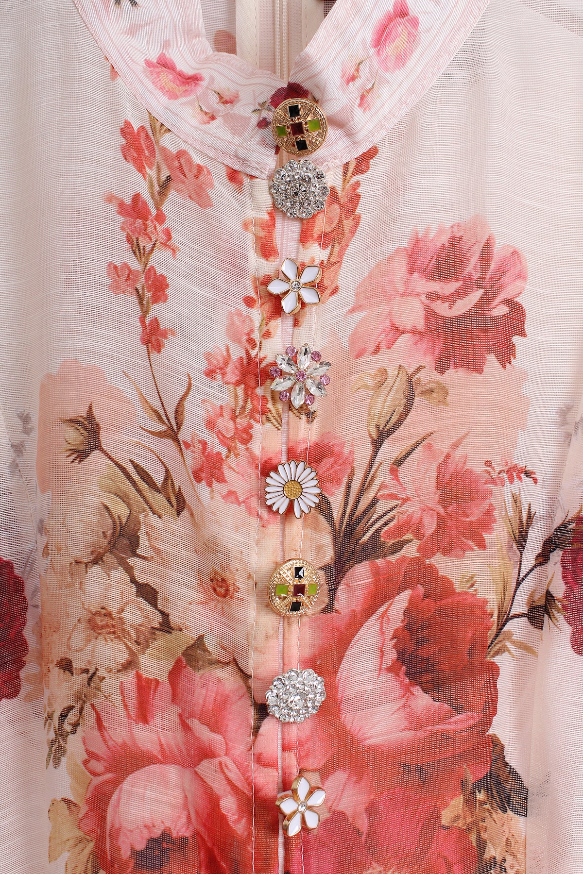 Dreamscape Floral Dress with Belt (L size)