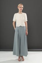 Pleated Wide-Leg Pants