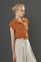 Pleated Wide-Leg Pants