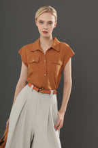 Pleated Wide-Leg Pants