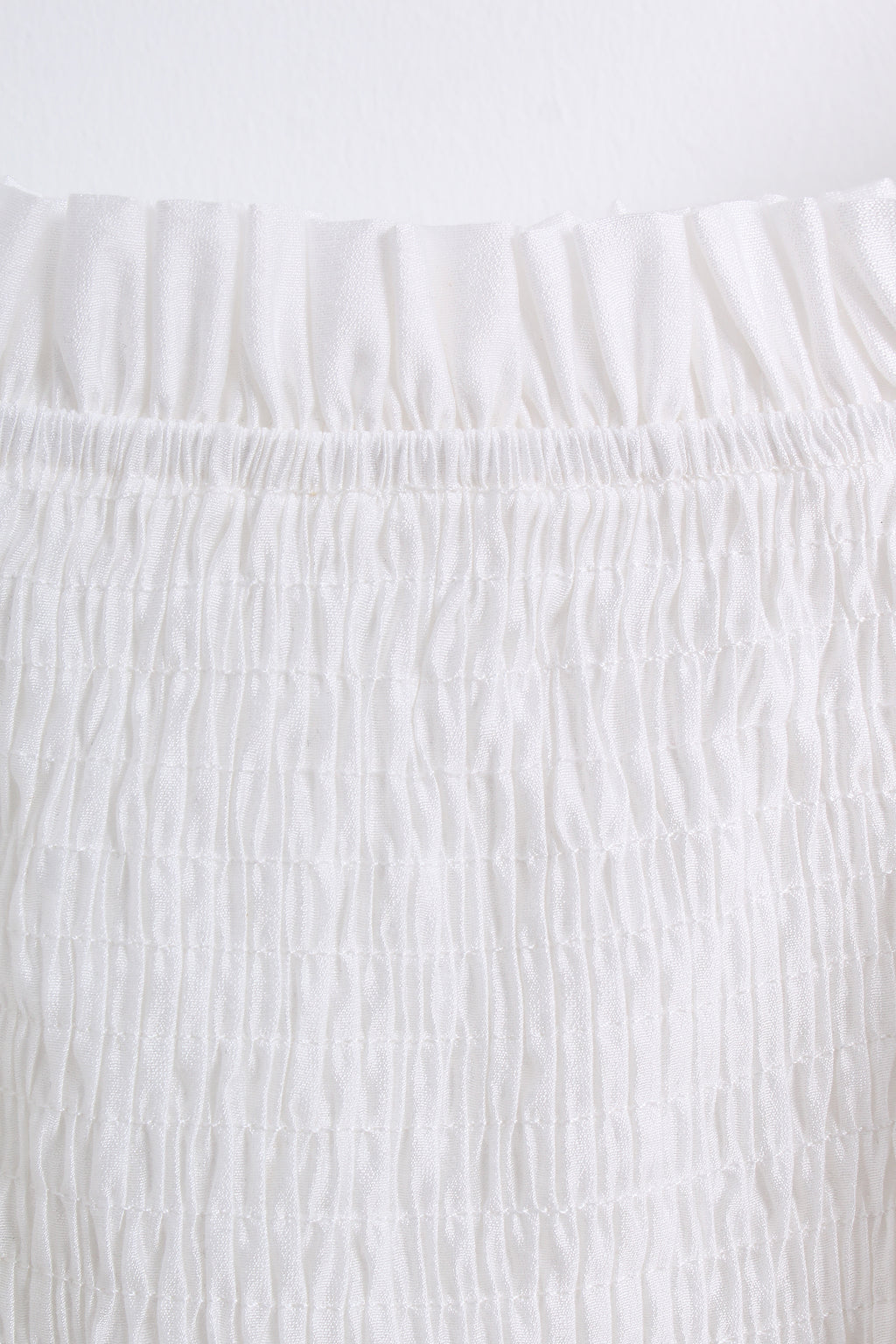 Off Shoulder Ruffle Top in White (L size)