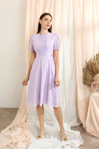 Alice Eyelet Cotton Midi Dress