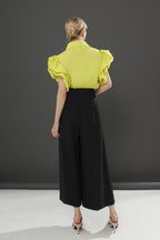Pleated Wide-Leg Pants