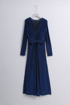 Wrap-style Evening Gown (L Size)