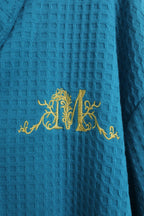 Waffle-Knit Bathrobe