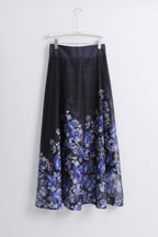 Floral Blouse & Midi Skirt Set (M size)