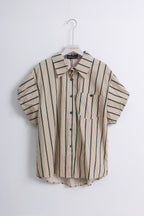 Stripe Shirt & Green Shorts 2 Piece Set (M size)