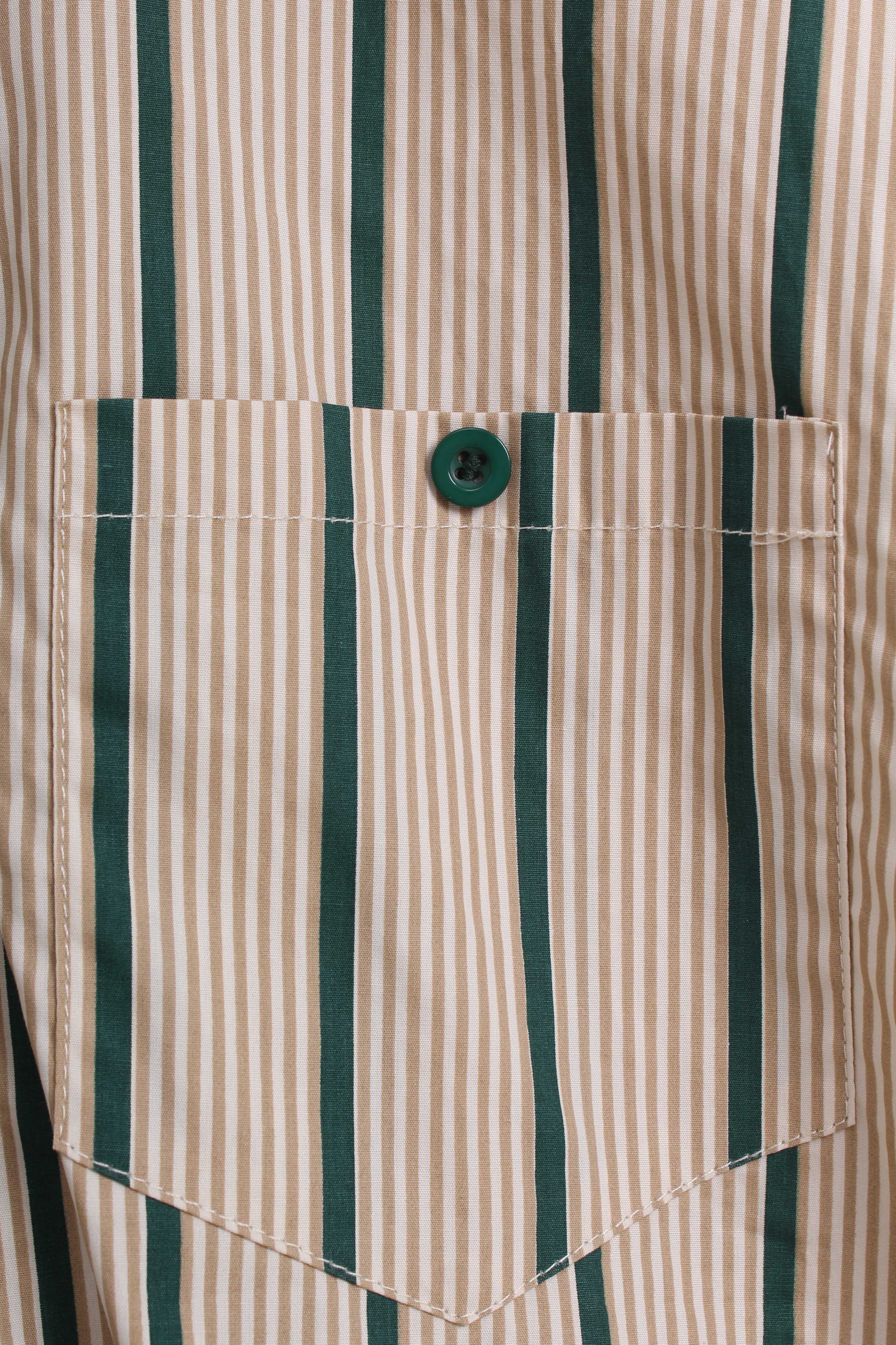 Stripe Shirt & Green Shorts 2 Piece Set (M size)