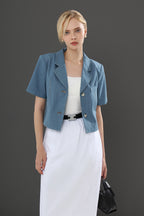 Claudia V-Neck Solid Top Blouse