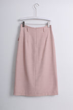 Gold Buttoned Skirt in Pink (M size)