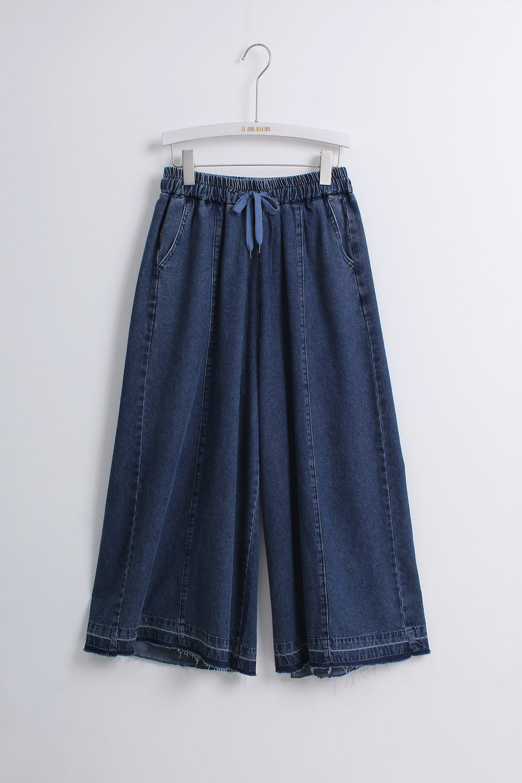 Denim Palazzo Pants (Free size)