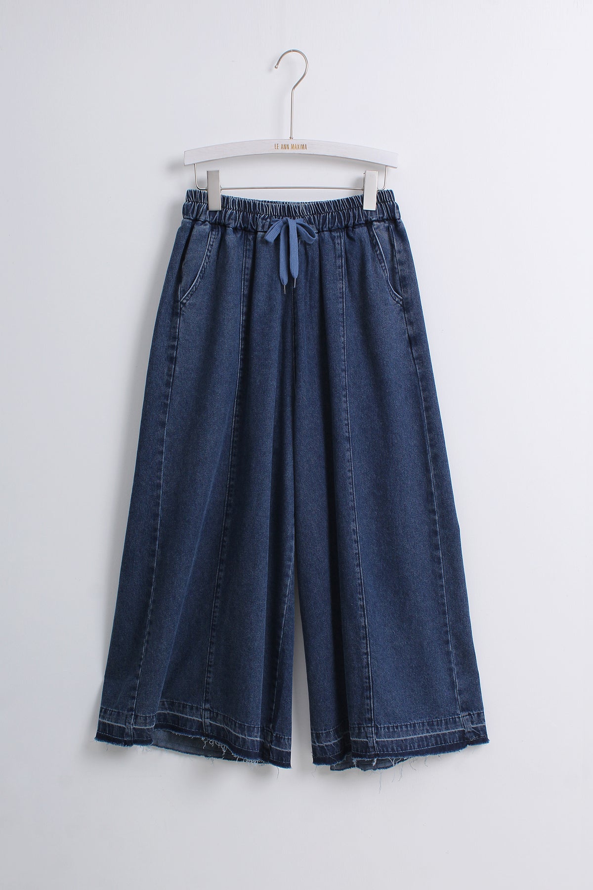 Denim Palazzo Pants (Free size)