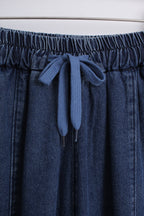 Denim Palazzo Pants (Free size)